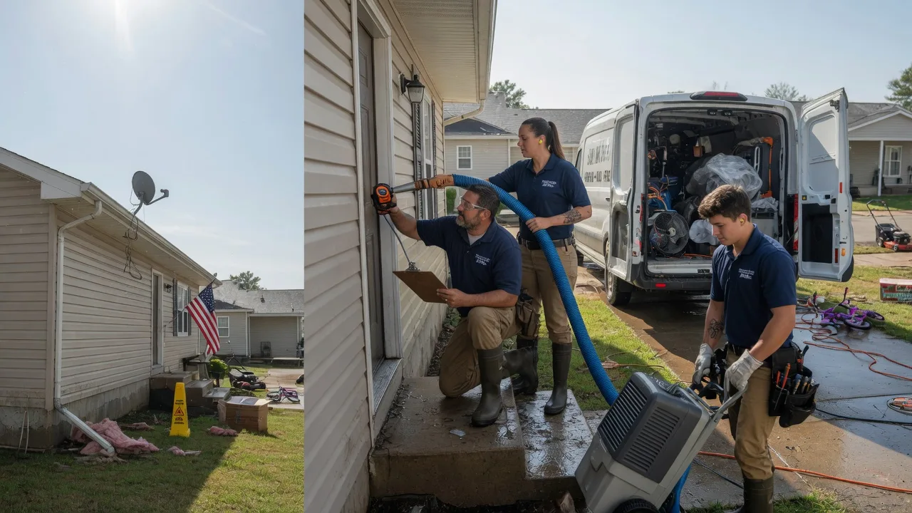 Ceiling Water Damage Restoration in Moreauville, LA near me